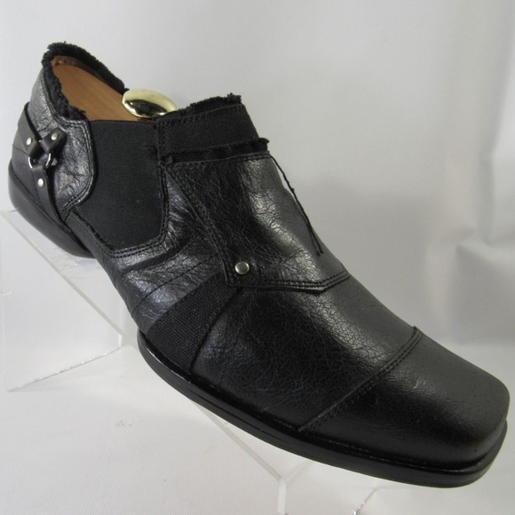SHANE & SHAWN Size 10 M Black Loafer Mens R6 D1